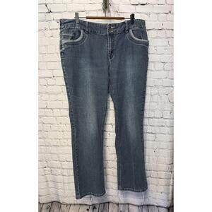 CJ Banks Womens Stretch Blue Jeans Size 18W